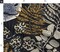 Blue Leaves Animal Print Wild Dark Tropical Tiger Cheetah Lizard Botanical Floral Large Scale Jungle Custom Printed Fabric by Spoonflower Various Fabrics by the Yard or Fat Quarter